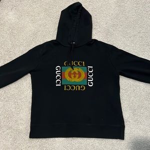 Mens Authentic oversized Gucci Sweatshirt with hood size XXL